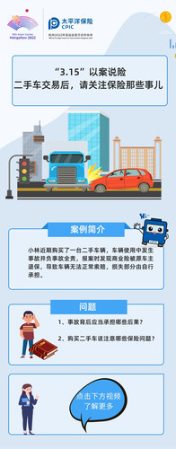 “3.15”以案說(shuō)險(xiǎn)  二手車(chē)交易后，請(qǐng)關(guān)注保險(xiǎn)那些事兒