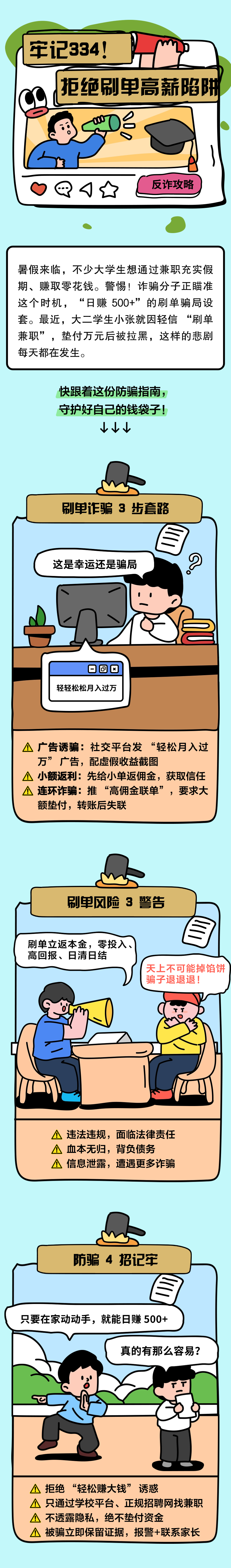 13.牢記334，別讓“刷單高薪”成陷阱！