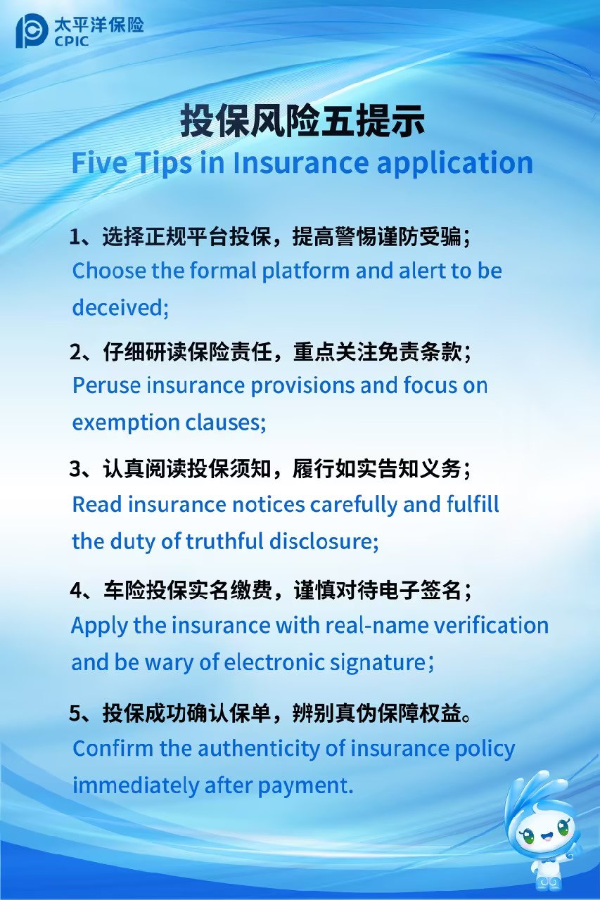 投保風險五提示